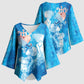 Afro Erzulie Dantor Veve Kimono Sleeve Blouse Mother Goddess