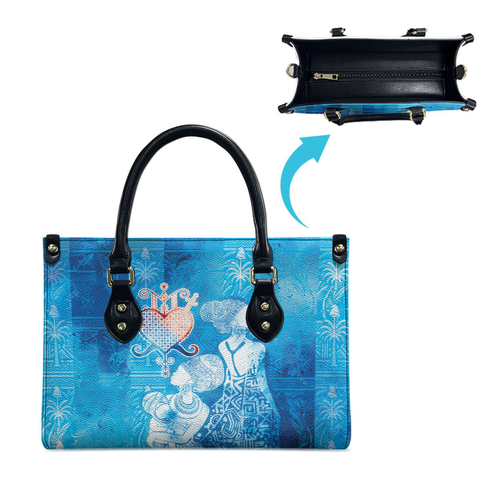 Afro Erzulie Dantor Veve Leather Bag Mother Goddess