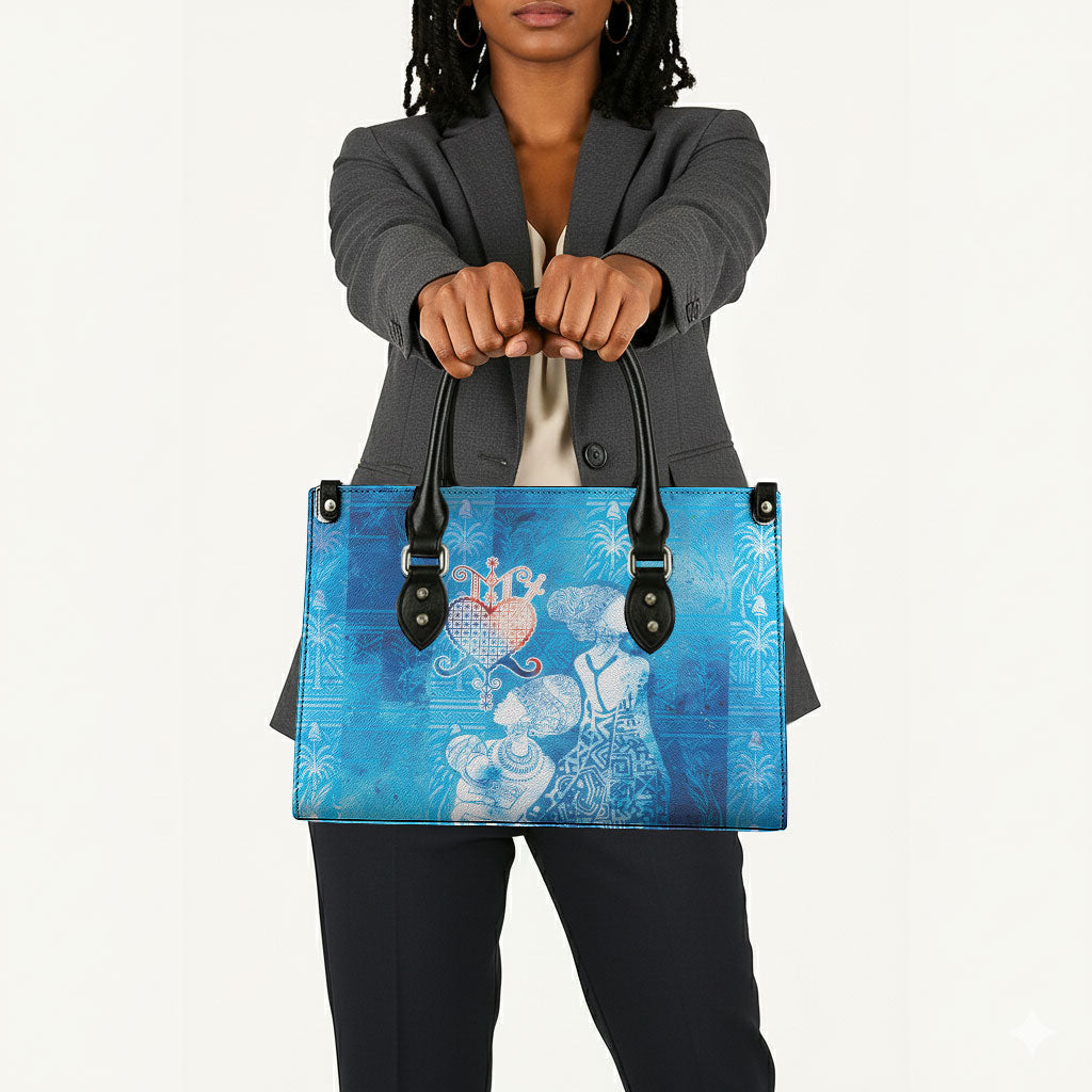 Afro Erzulie Dantor Veve Leather Bag Mother Goddess