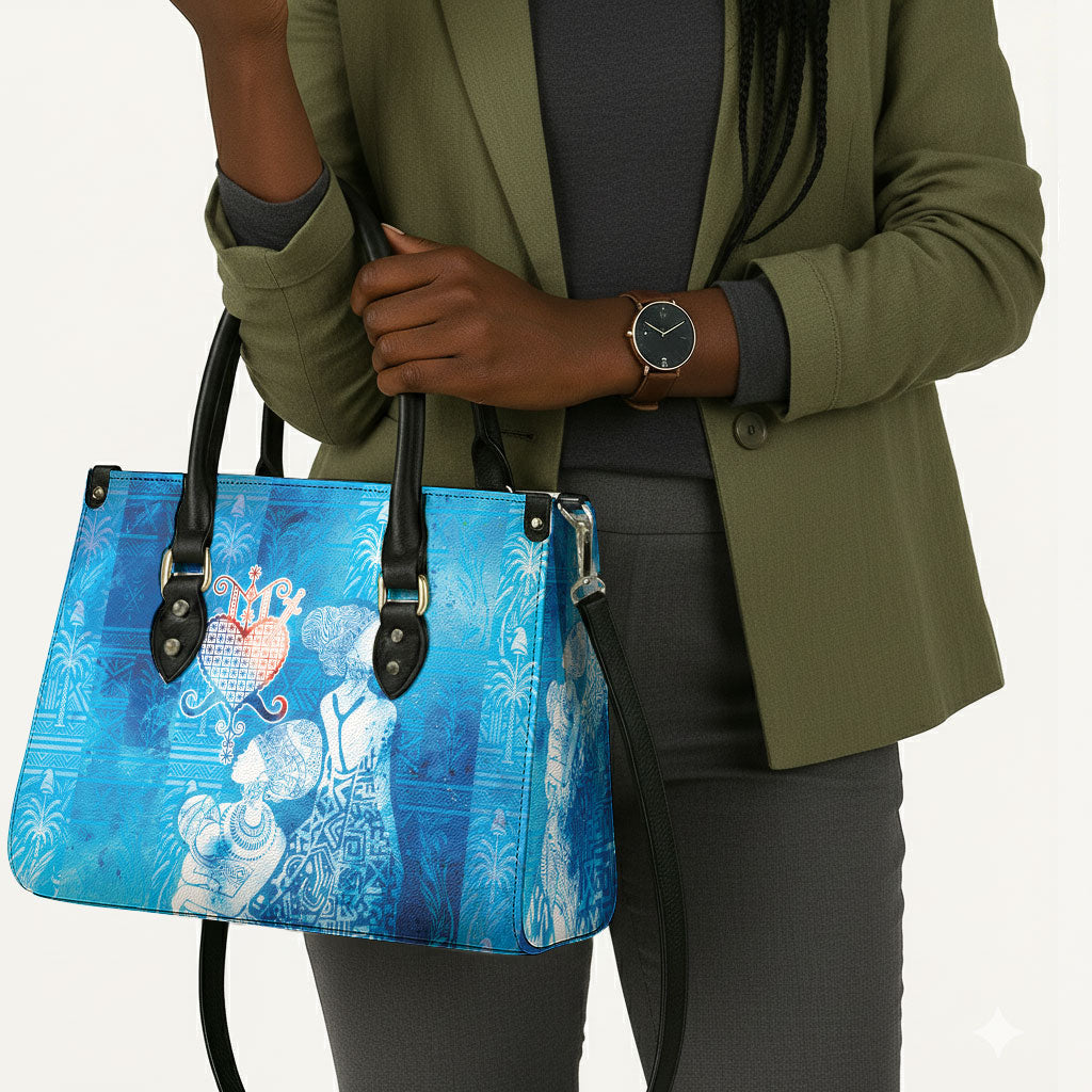 Afro Erzulie Dantor Veve Leather Bag Mother Goddess