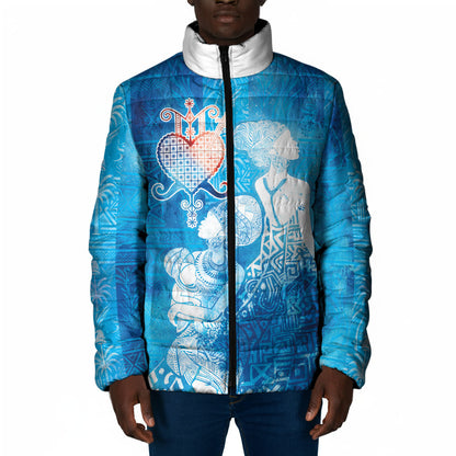 Afro Erzulie Dantor Veve Padded Jacket Mother Goddess