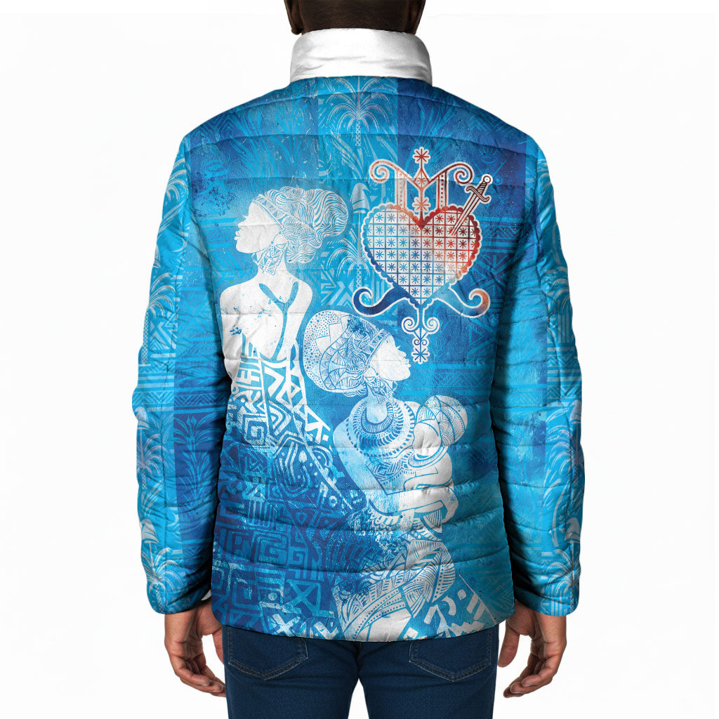 Afro Erzulie Dantor Veve Padded Jacket Mother Goddess