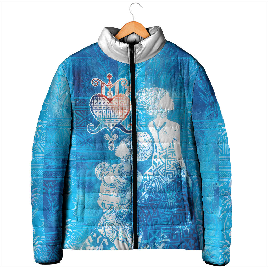 Afro Erzulie Dantor Veve Padded Jacket Mother Goddess