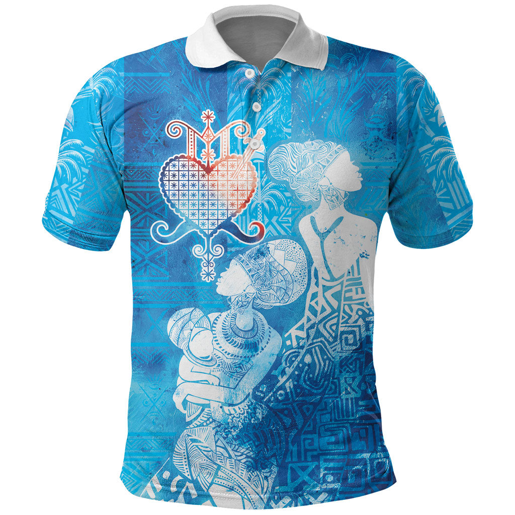 Afro Erzulie Dantor Veve Polo Shirt Mother Goddess