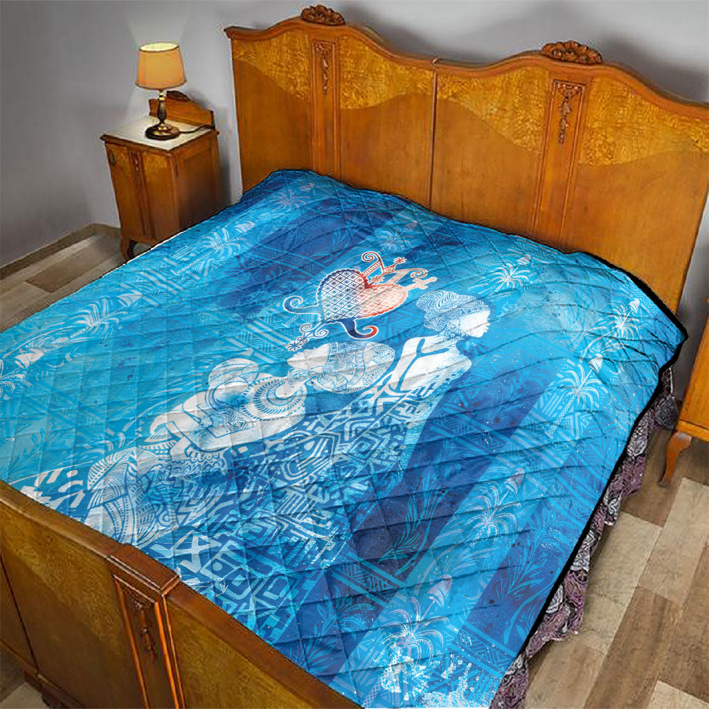 Afro Erzulie Dantor Veve Quilt Mother Goddess