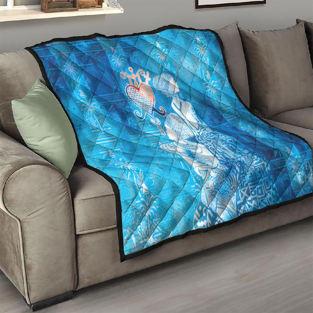 Afro Erzulie Dantor Veve Quilt Mother Goddess
