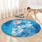 Afro Erzulie Dantor Veve Round Carpet Mother Goddess