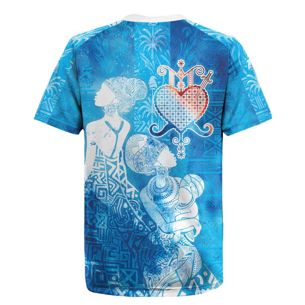 Afro Erzulie Dantor Veve Rugby Jersey Mother Goddess