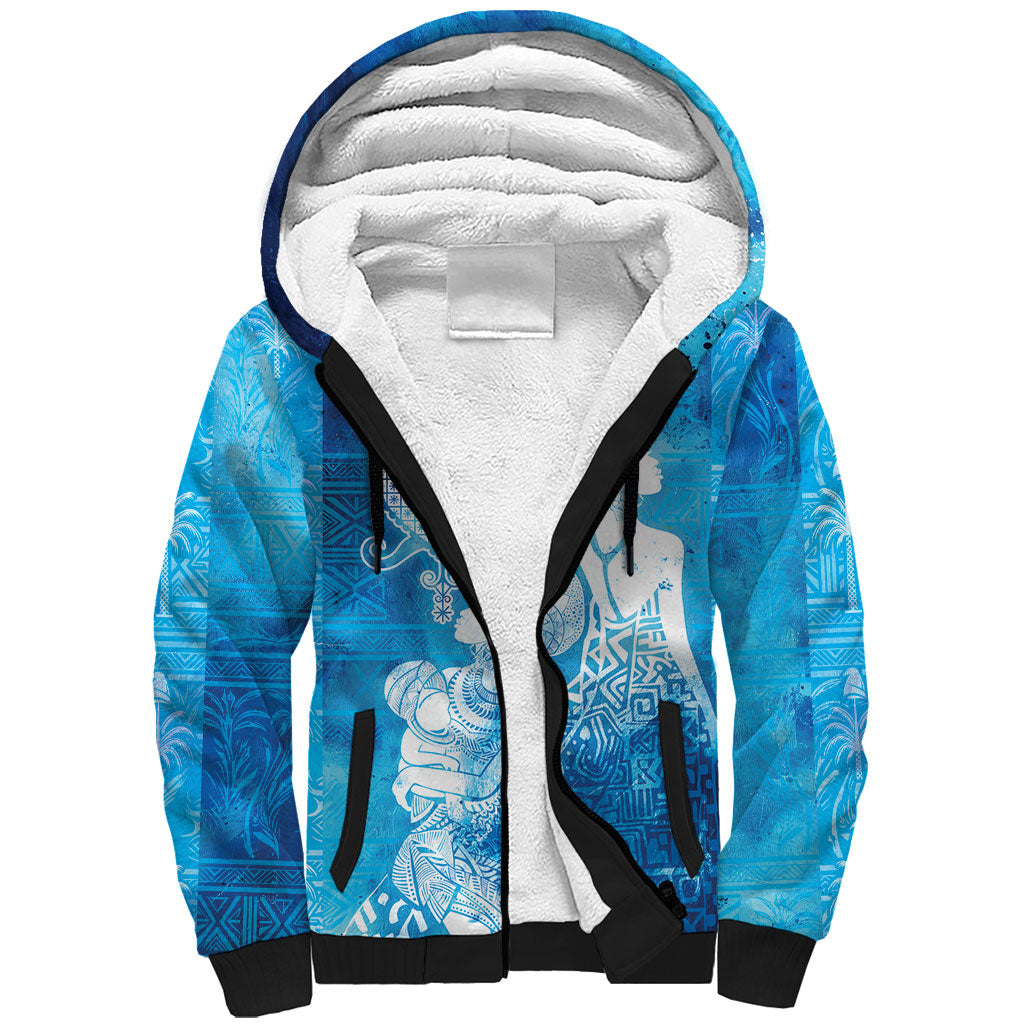 Afro Erzulie Dantor Veve Sherpa Hoodie Mother Goddess