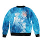 Afro Erzulie Dantor Veve Sleeve Zip Bomber Jacket Mother Goddess