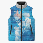 Afro Erzulie Dantor Veve Sleeveless Puffer Jacket Mother Goddess