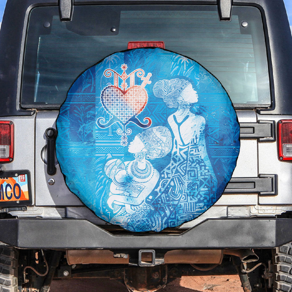 Afro Erzulie Dantor Veve Spare Tire Cover Mother Goddess