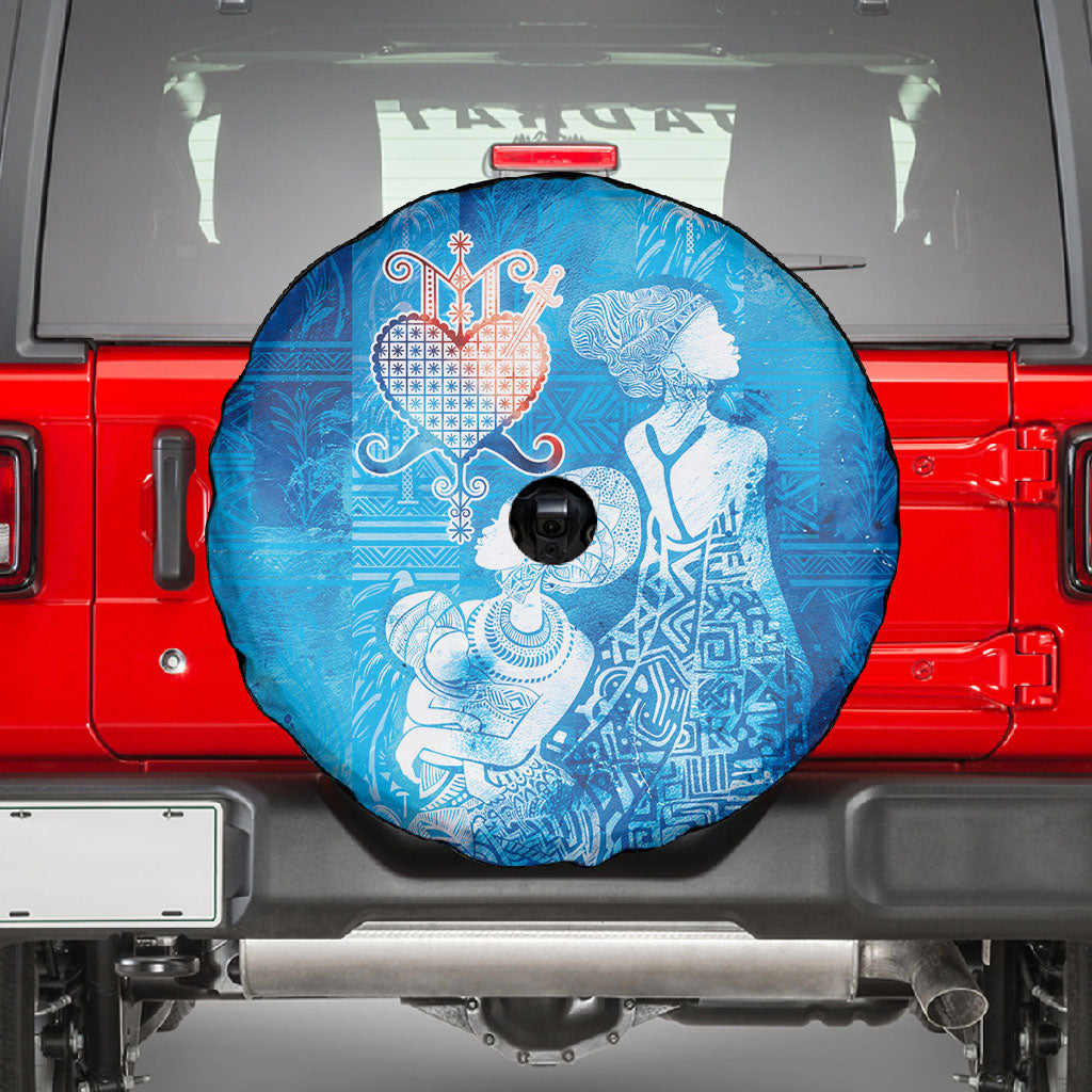 Afro Erzulie Dantor Veve Spare Tire Cover Mother Goddess