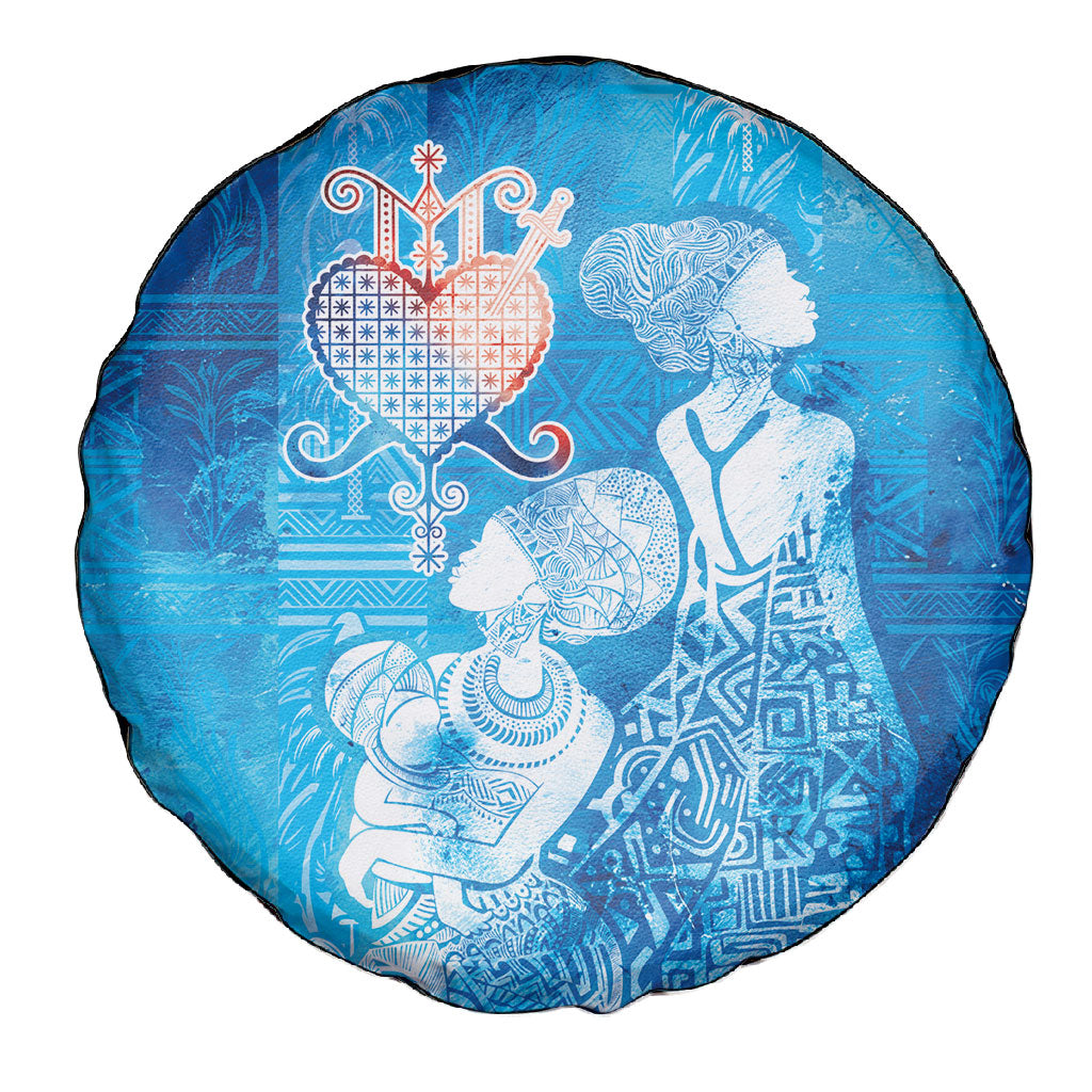 Afro Erzulie Dantor Veve Spare Tire Cover Mother Goddess