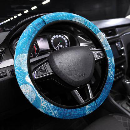 Afro Erzulie Dantor Veve Steering Wheel Cover Mother Goddess