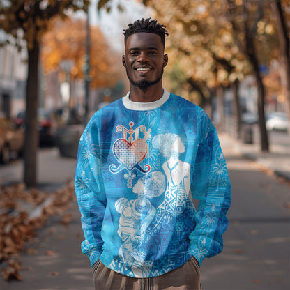 Afro Erzulie Dantor Veve Sweatshirt Mother Goddess