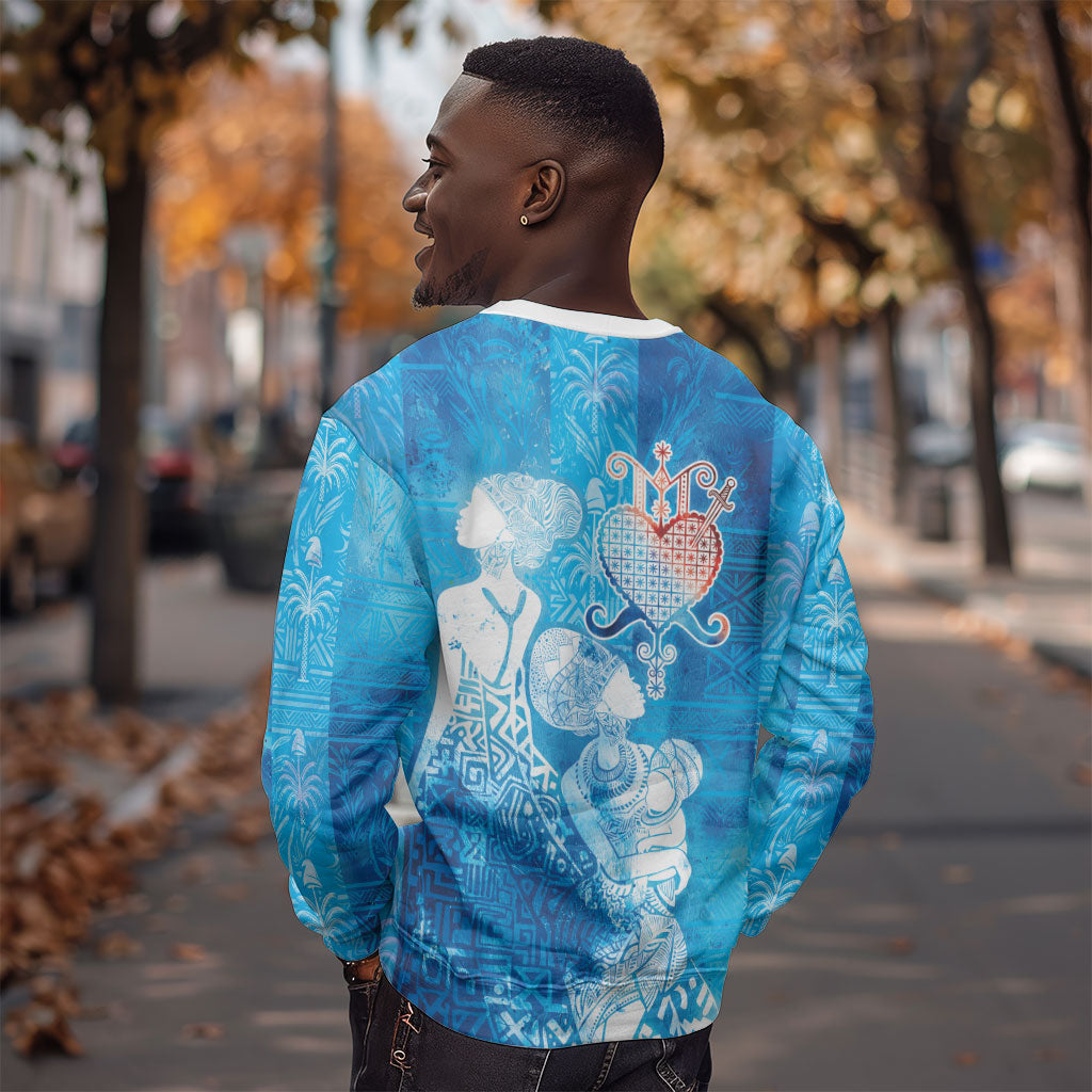 Afro Erzulie Dantor Veve Sweatshirt Mother Goddess