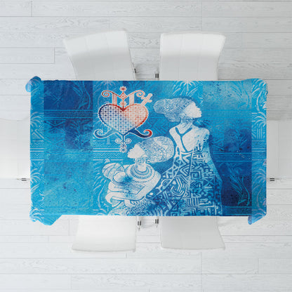 Afro Erzulie Dantor Veve Tablecloth Mother Goddess