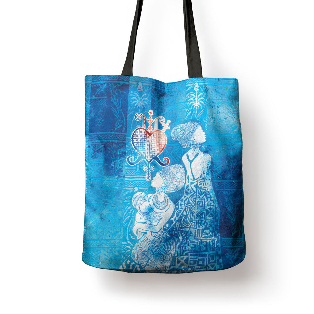 Afro Erzulie Dantor Veve Tote Bag Mother Goddess