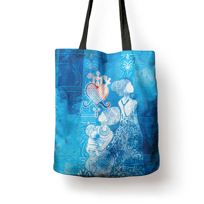 Afro Erzulie Dantor Veve Tote Bag Mother Goddess