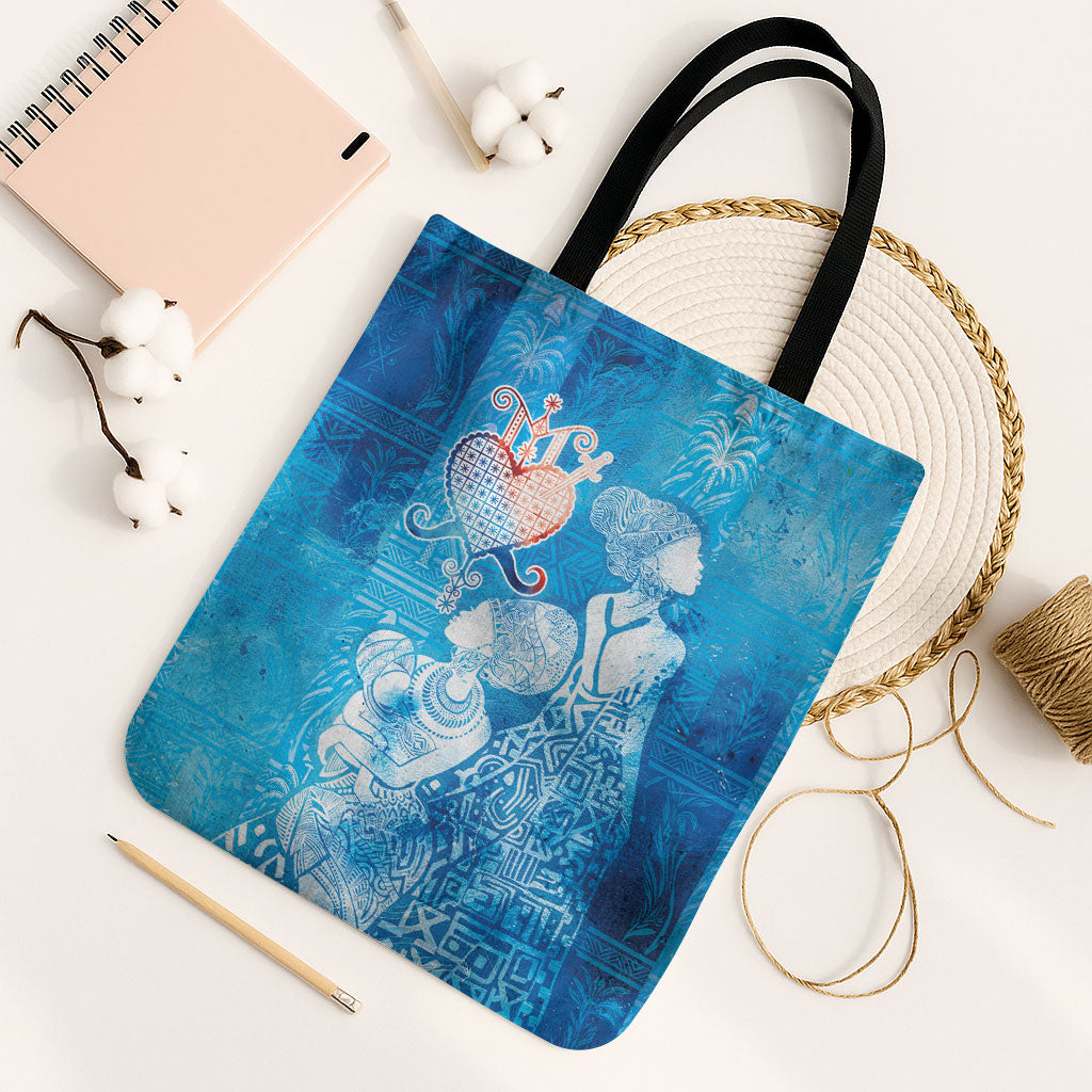Afro Erzulie Dantor Veve Tote Bag Mother Goddess