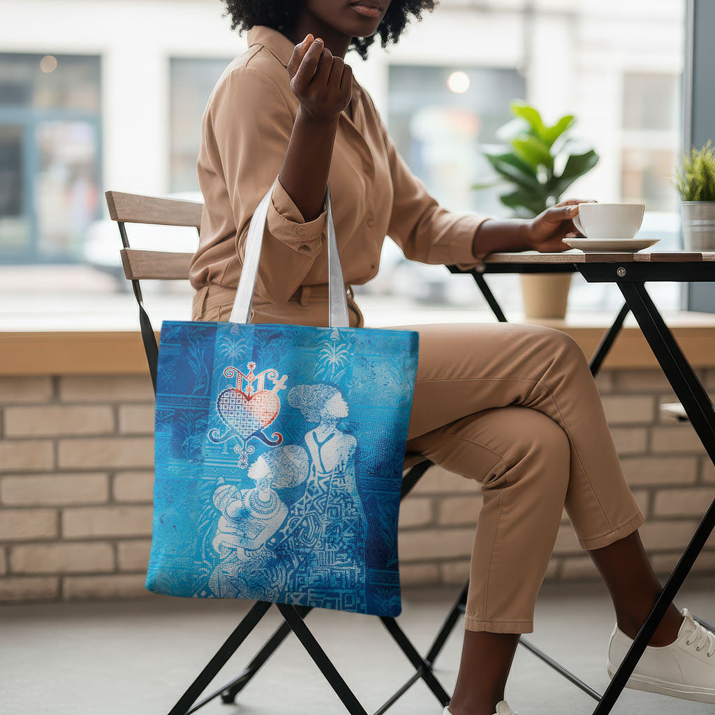 Afro Erzulie Dantor Veve Tote Bag Mother Goddess