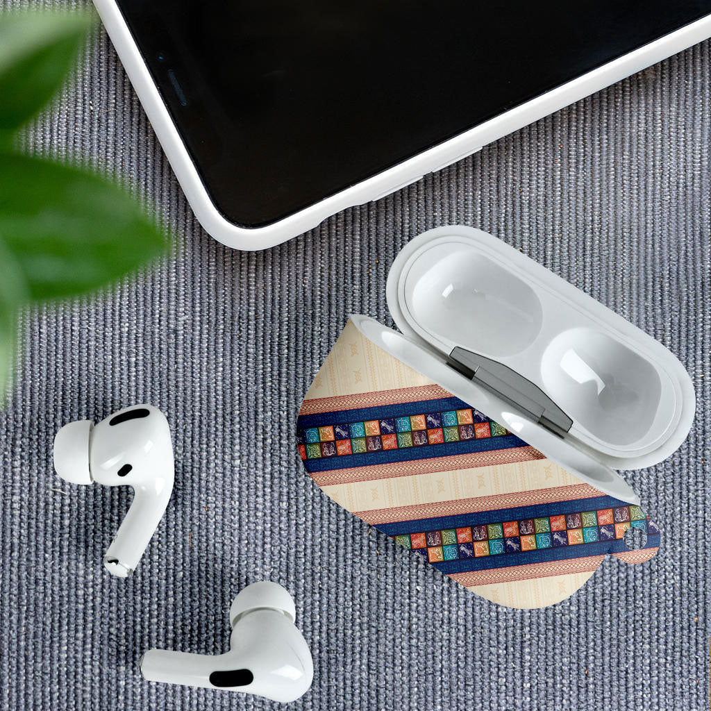 Zimbabwe Heritage AirPods Case Screen Print Animals Motif