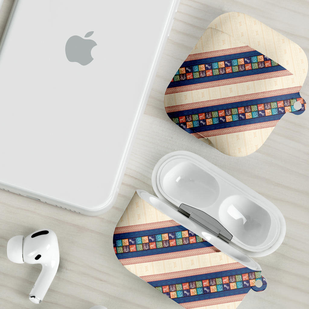 Zimbabwe Heritage AirPods Case Screen Print Animals Motif