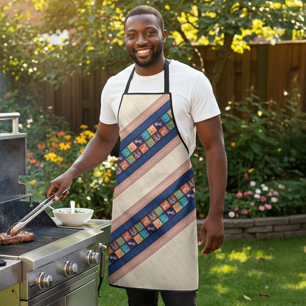 Zimbabwe Heritage Apron Screen Print Animals Motif