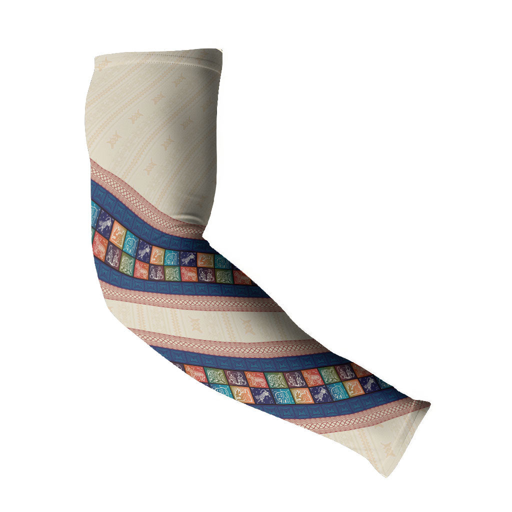 Zimbabwe Heritage Arm Sleeves Screen Print Animals Motif
