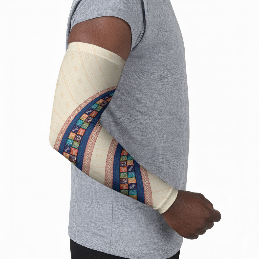 Zimbabwe Heritage Arm Sleeves Screen Print Animals Motif