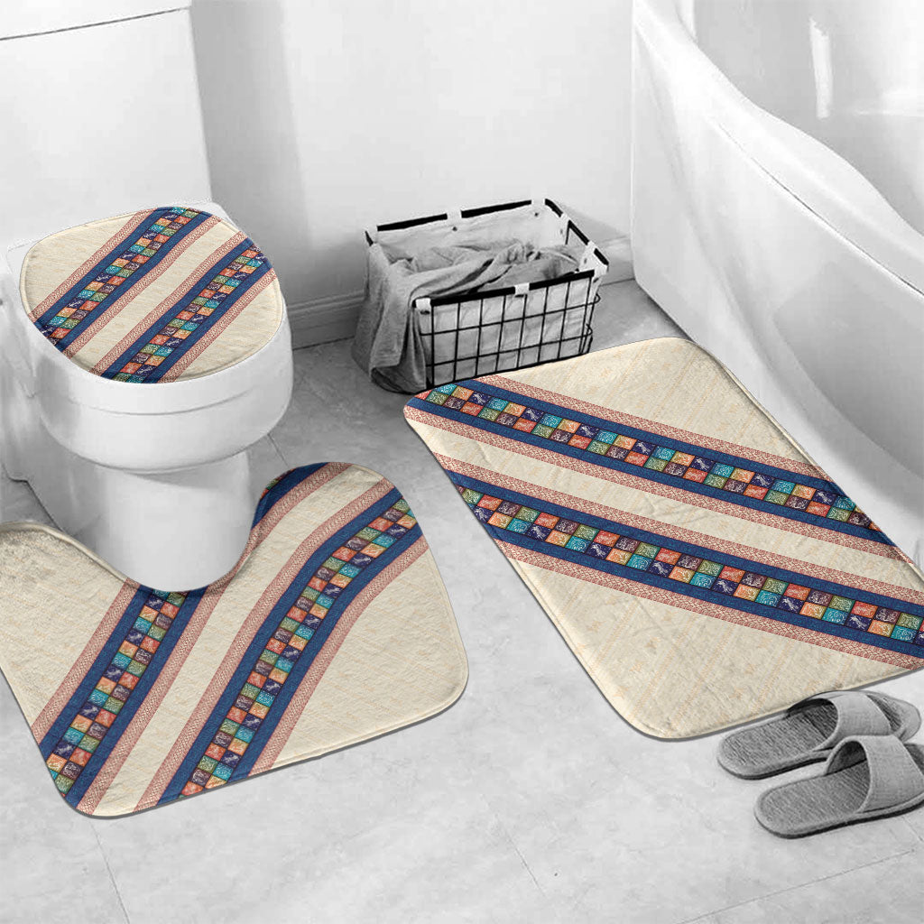 Zimbabwe Heritage Bathroom Set Screen Print Animals Motif