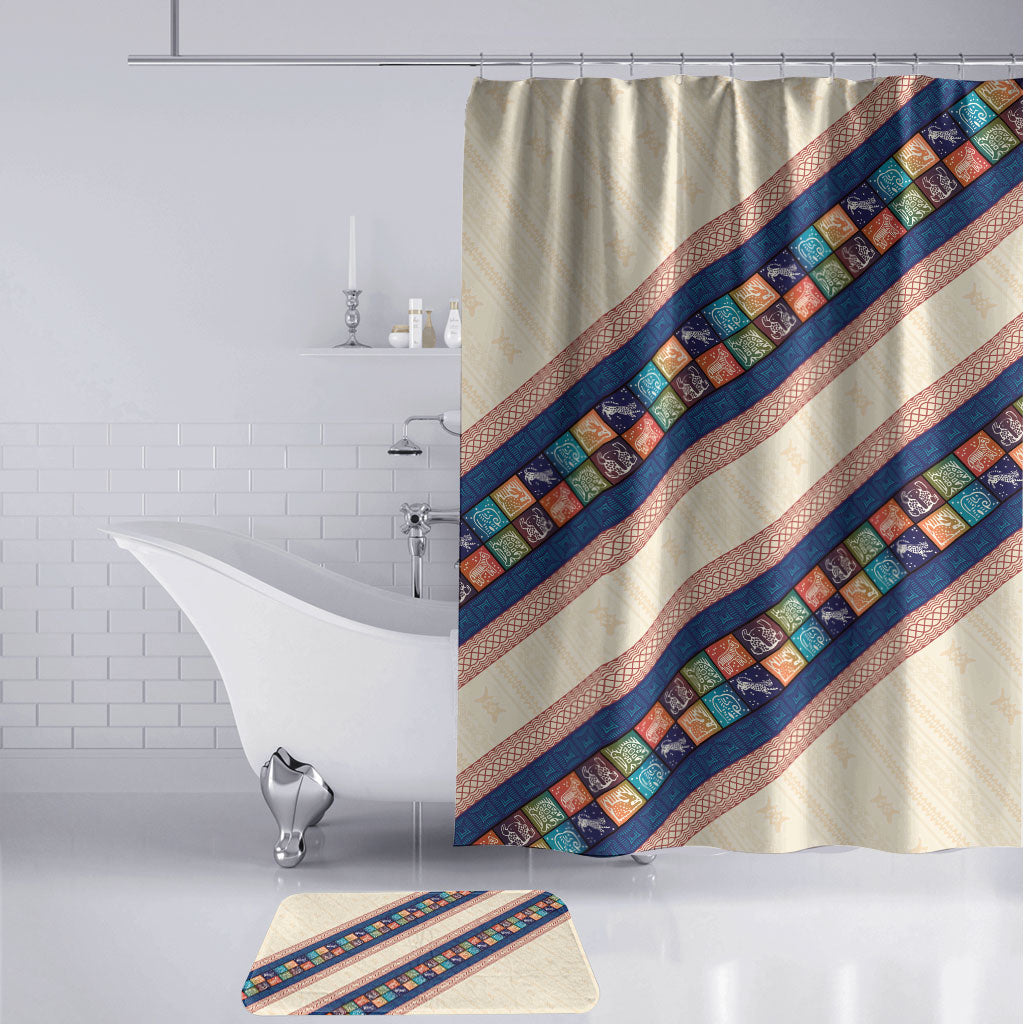Zimbabwe Heritage Bathroom Set Screen Print Animals Motif