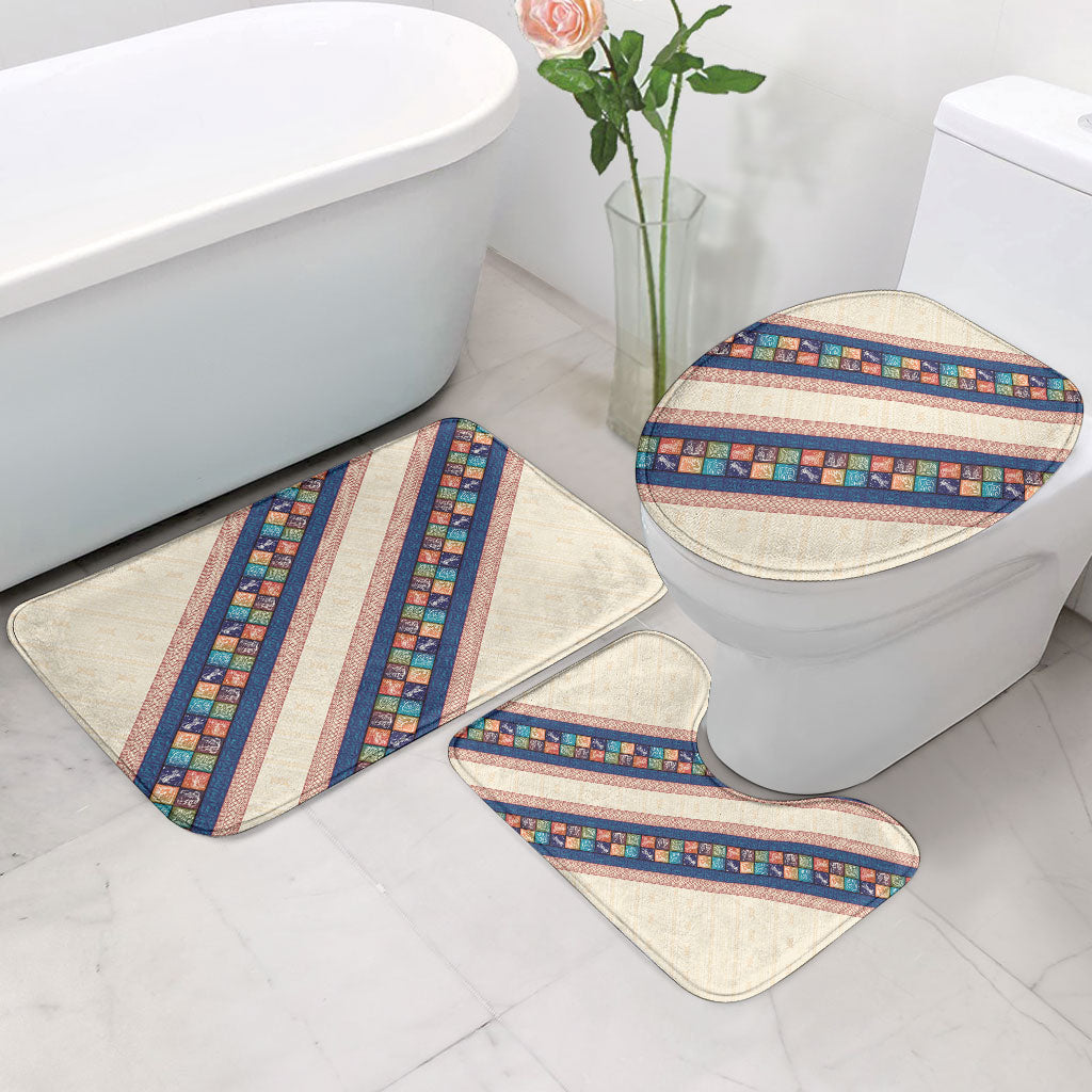 Zimbabwe Heritage Bathroom Set Screen Print Animals Motif