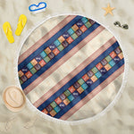 Zimbabwe Heritage Beach Blanket Screen Print Animals Motif