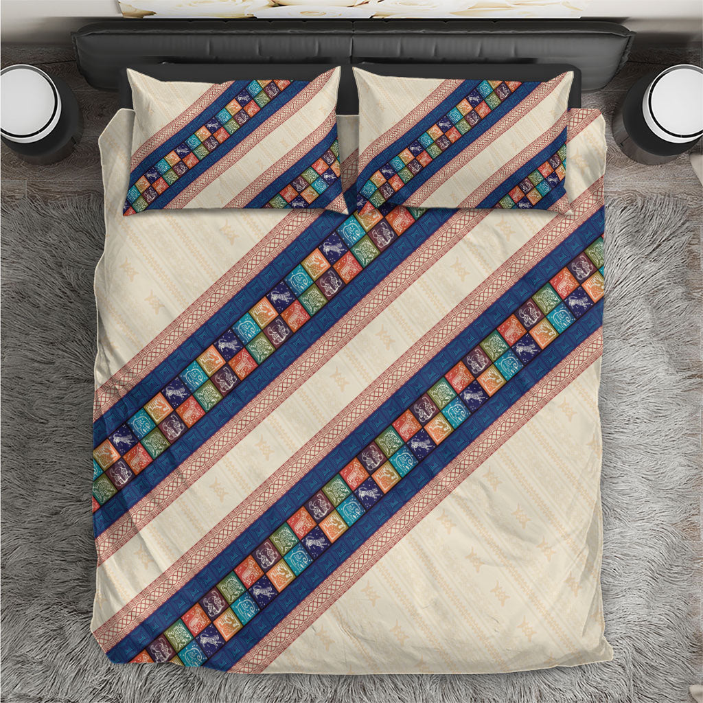 Zimbabwe Heritage Bedding Set Screen Print Animals Motif