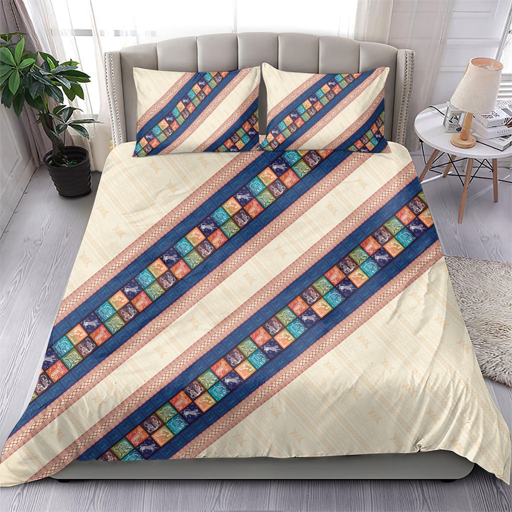 Zimbabwe Heritage Bedding Set Screen Print Animals Motif