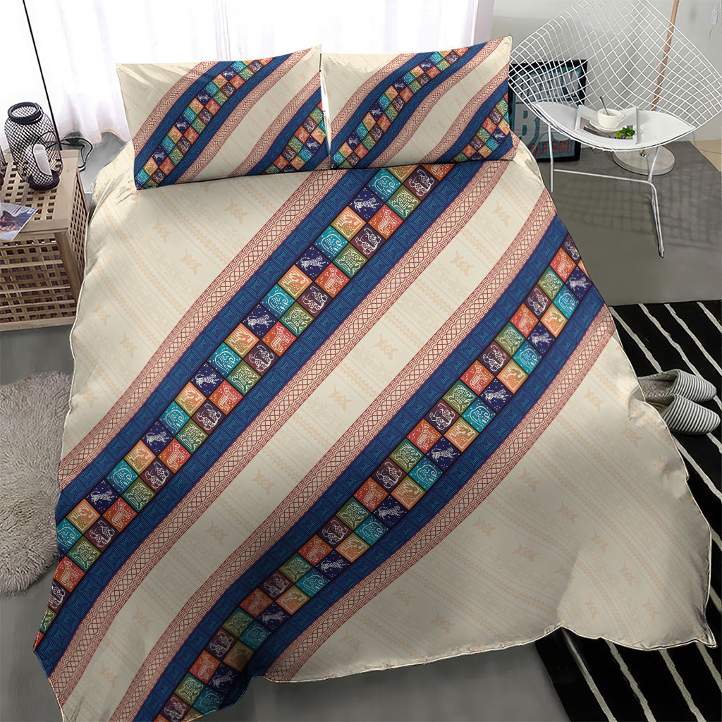 Zimbabwe Heritage Bedding Set Screen Print Animals Motif