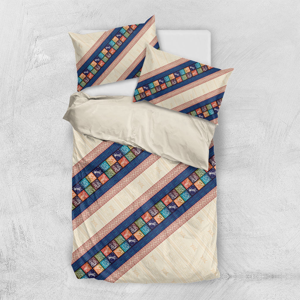 Zimbabwe Heritage Bedding Set Screen Print Animals Motif