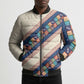Zimbabwe Heritage Bomber Puffer Jacket Screen Print Animals Motif