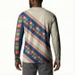 Zimbabwe Heritage Button Sweatshirt Screen Print Animals Motif