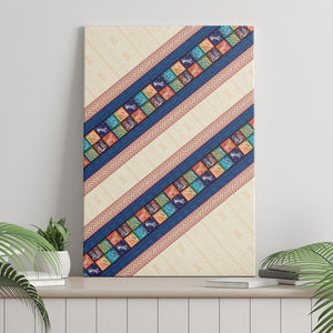 Zimbabwe Heritage Canvas Wall Art Screen Print Animals Motif