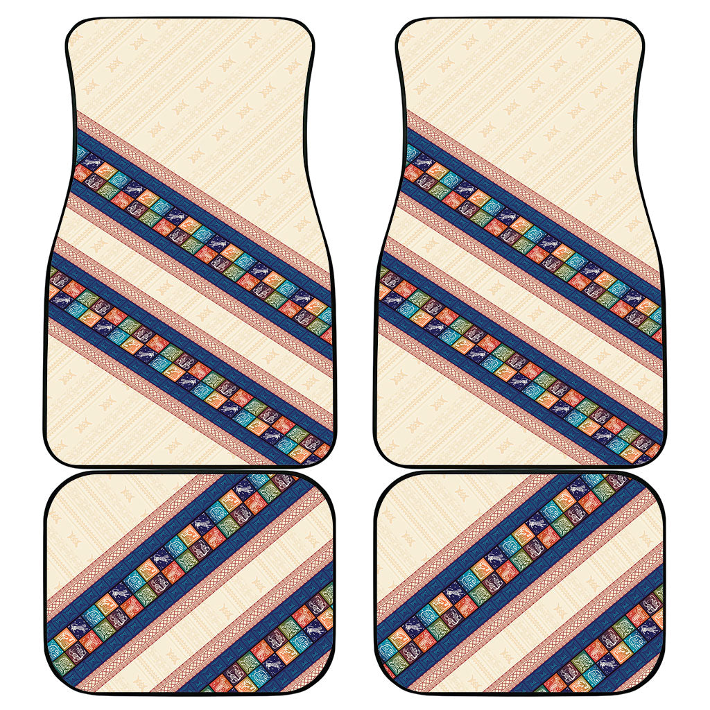Zimbabwe Heritage Car Mats Screen Print Animals Motif