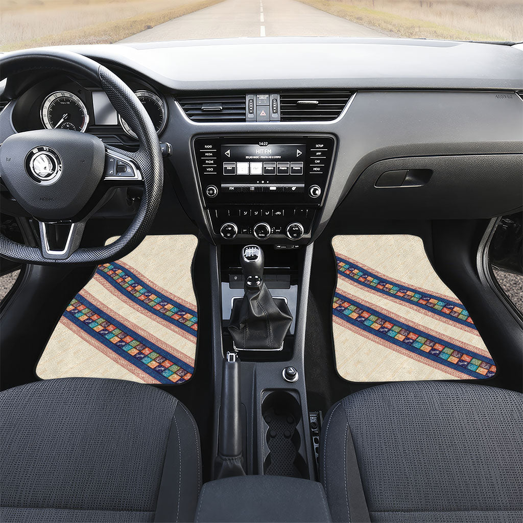Zimbabwe Heritage Car Mats Screen Print Animals Motif