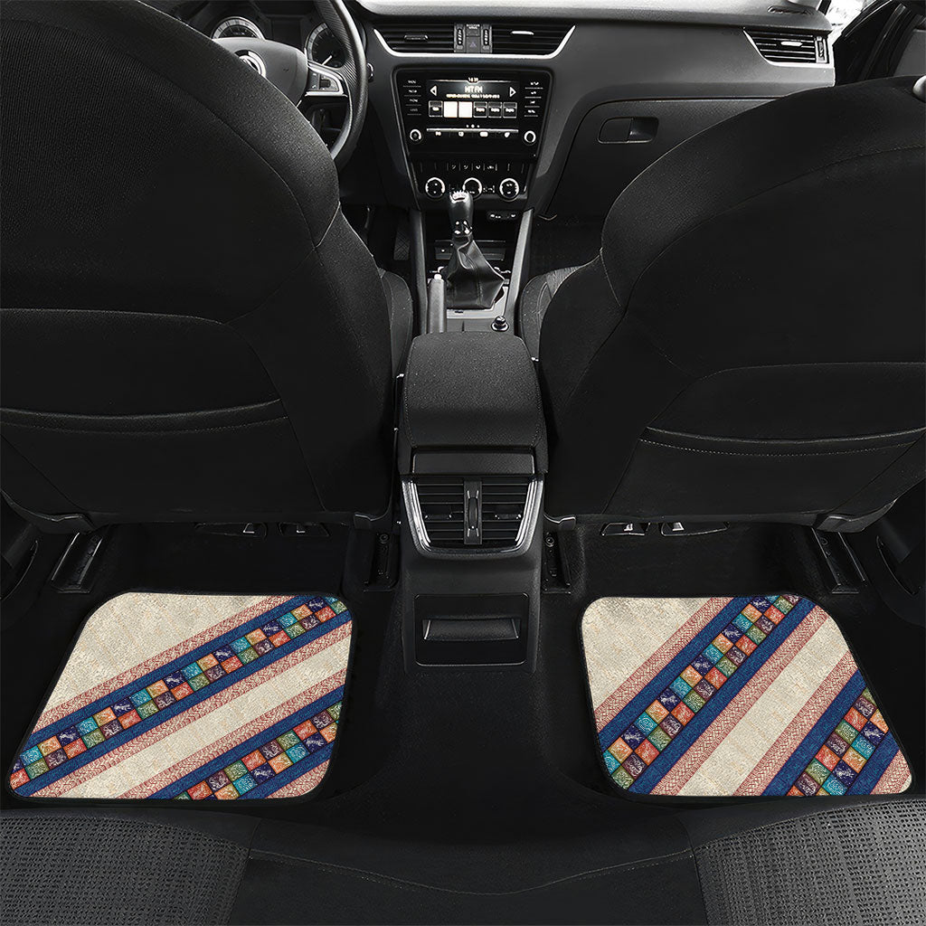 Zimbabwe Heritage Car Mats Screen Print Animals Motif