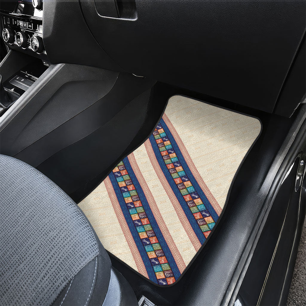 Zimbabwe Heritage Car Mats Screen Print Animals Motif