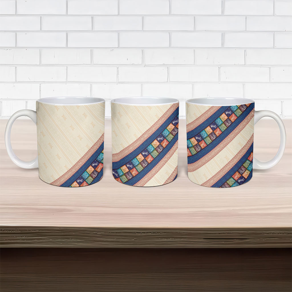 Zimbabwe Heritage Ceramic Mug Screen Print Animals Motif