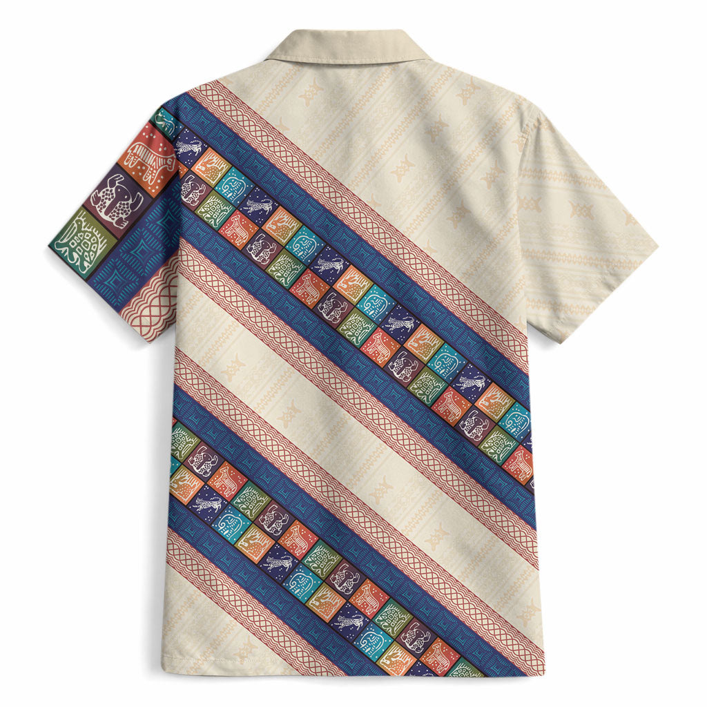 Zimbabwe Heritage Hawaiian Shirt Screen Print Animals Motif