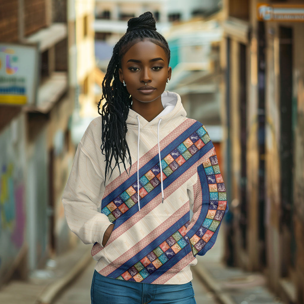 Zimbabwe Heritage Hoodie Screen Print Animals Motif
