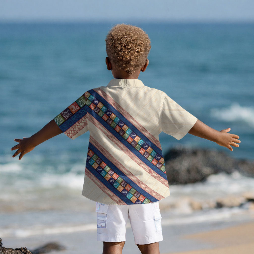 Zimbabwe Heritage Kid Hawaiian Shirt Screen Print Animals Motif